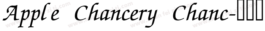 Apple Chancery Chanc字体转换